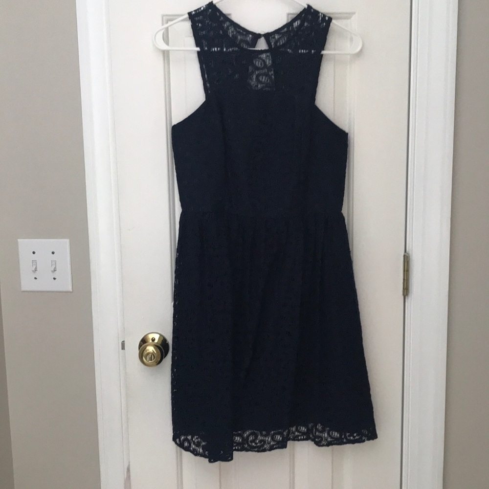 Navy Lace Dress